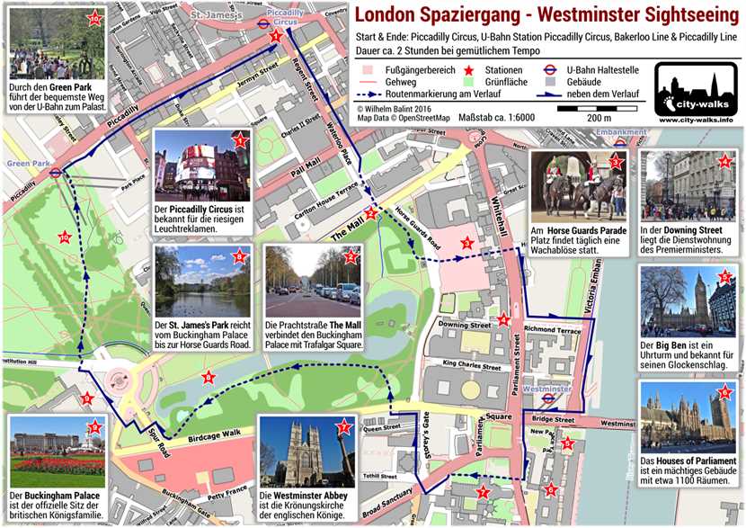 London Spaziergang Westminster Sightseeing PDF