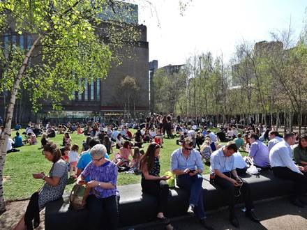 Themse Ufer vor Tate Modern