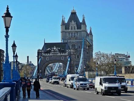 Road to the bridge beside the Tower