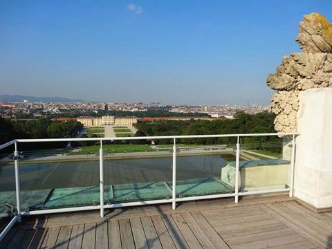 Gloriette view from rooftop
